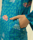 2 Piece - Printed Silk Suit