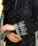 2 Piece - Embroidered Cotton Satin Suit