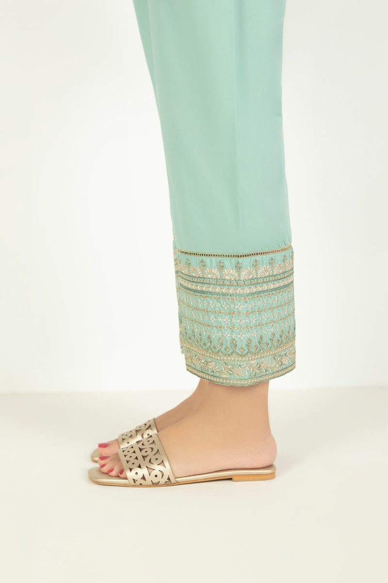 Embroidered Cambric Pants