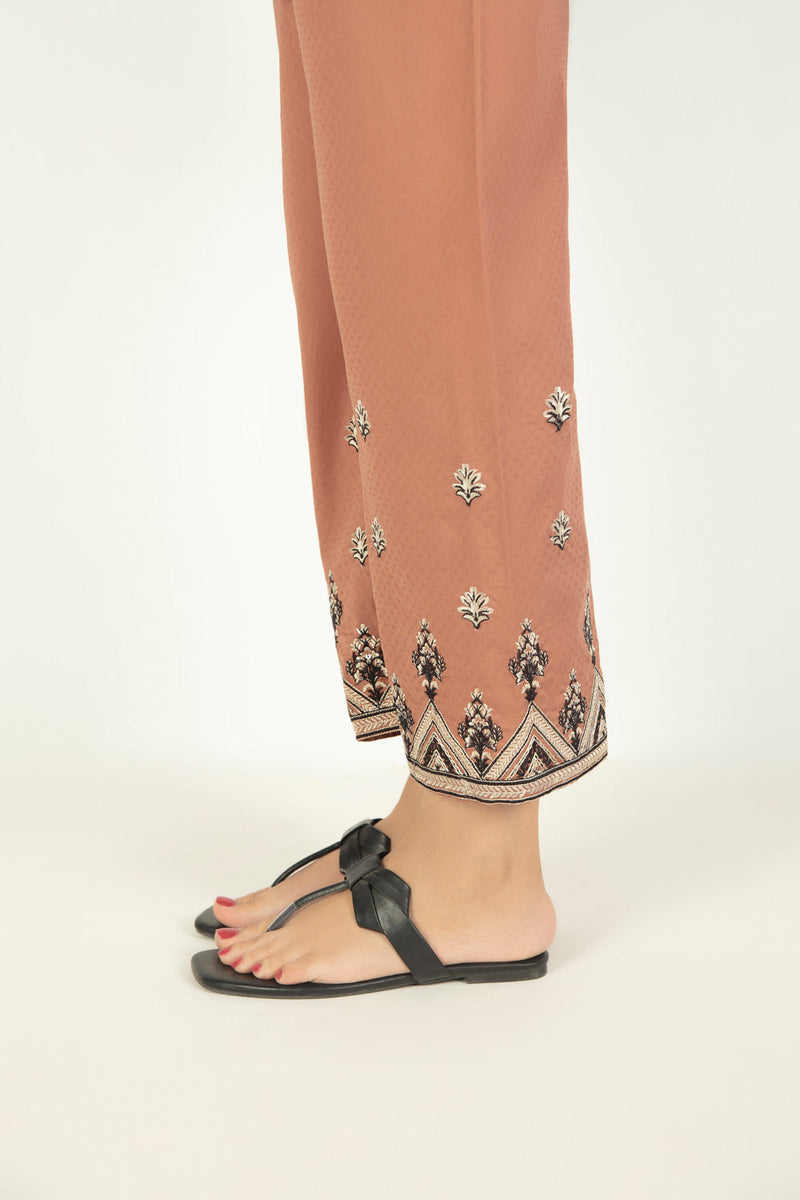 Embroidered Cotton Pants