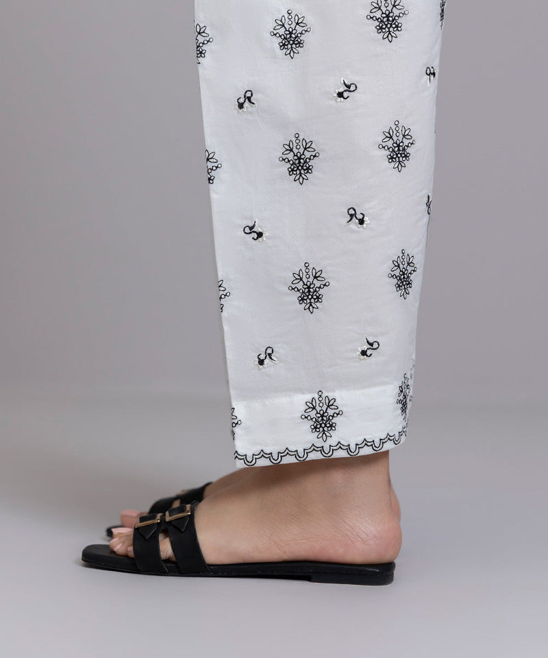 Embroidered Cambric Shalwar