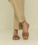 Embroidered Dobby Pants