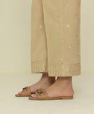 Embroidered Dobby Pants