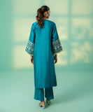 2 Piece - Embroidered Cotton Suit