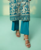 2 Piece - Embroidered Cotton Suit