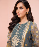 2 Piece - Embroidered Jacquard Suit