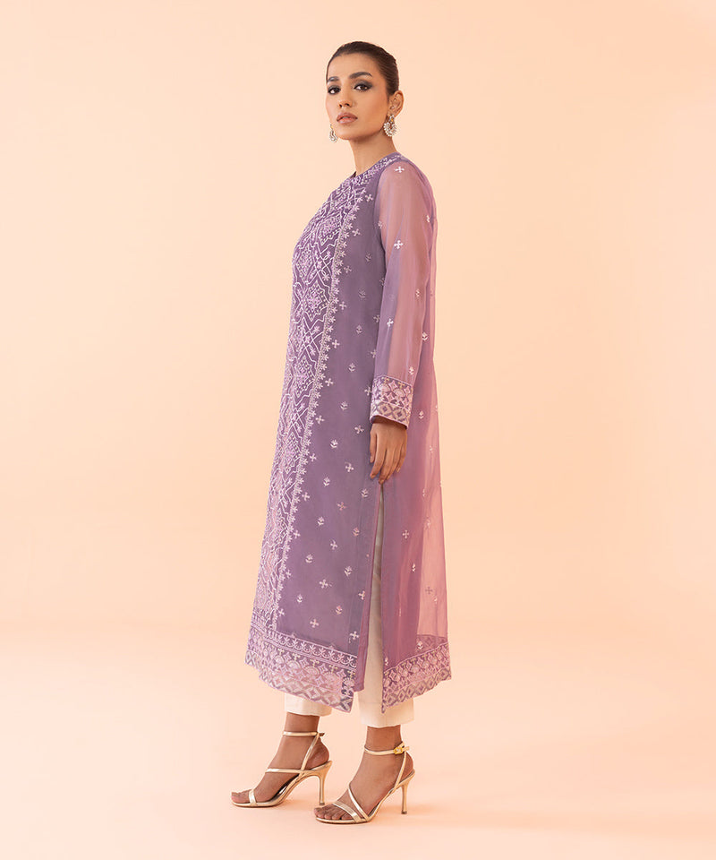 Embroidered Organza Shirt