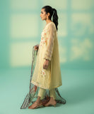 3 Piece - Embroidered Organza Suit