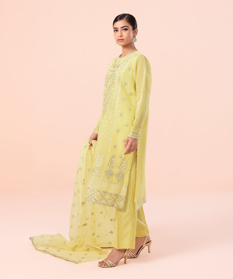3 Piece - Embroidered Karandi Suit