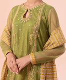 2 Piece - Embroidered Net Suit