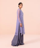 2 Piece - Embroidered Net Suit