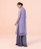 2 Piece - Embroidered Net Suit