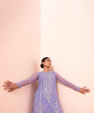 2 Piece - Embroidered Net Suit