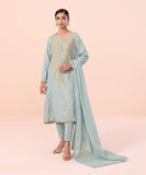 3 Piece - Embroidered Jacquard Suit