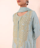 3 Piece - Embroidered Jacquard Suit
