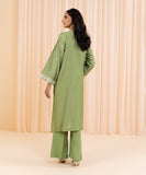 2 Piece - Embroidered Cotton Net Suit