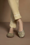 Raw Silk Cigarette Pants