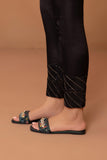 Raw Silk Cigarette Pants