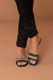 Raw Silk Cigarette Pants