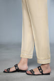 Raw Silk Cigarette Pants