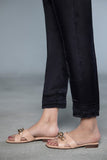 Raw Silk Cigarette Pants