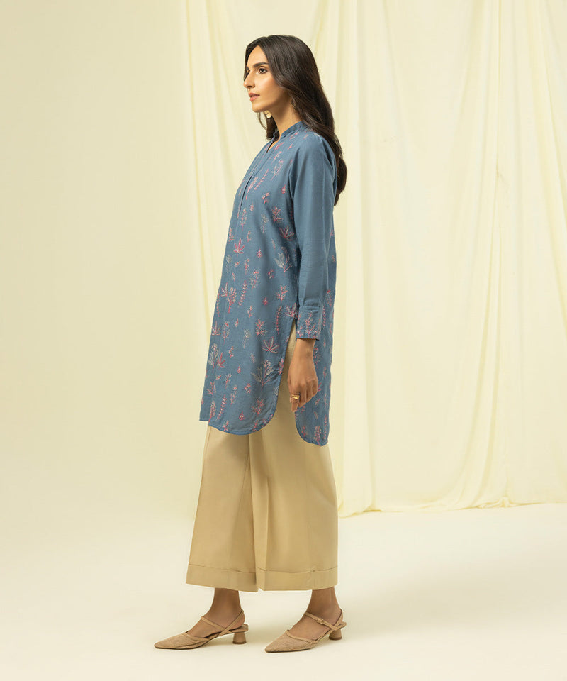 Embroidered Mélange Shirt