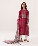 2 Piece - Embroidered Cotton Suit