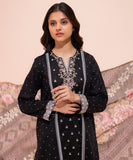 2 Piece - Embroidered Cotton Suit