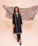 2 Piece - Embroidered Cotton Suit