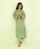 2 Piece - Embroidered Linen Suit