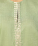 2 Piece - Embroidered Linen Suit