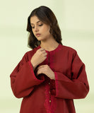 2 Piece - Embroidered Linen Suit