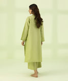 2 Piece - Embroidered Linen Suit