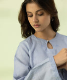 2 Piece - Embroidered Linen Suit