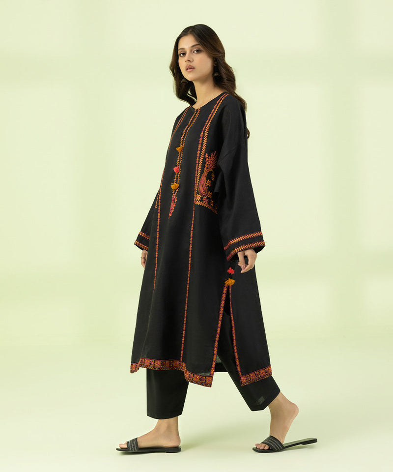 Embroidered Pure Linen Shirt