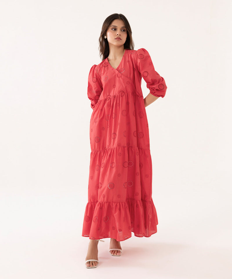 Embroidered Cambric Dress