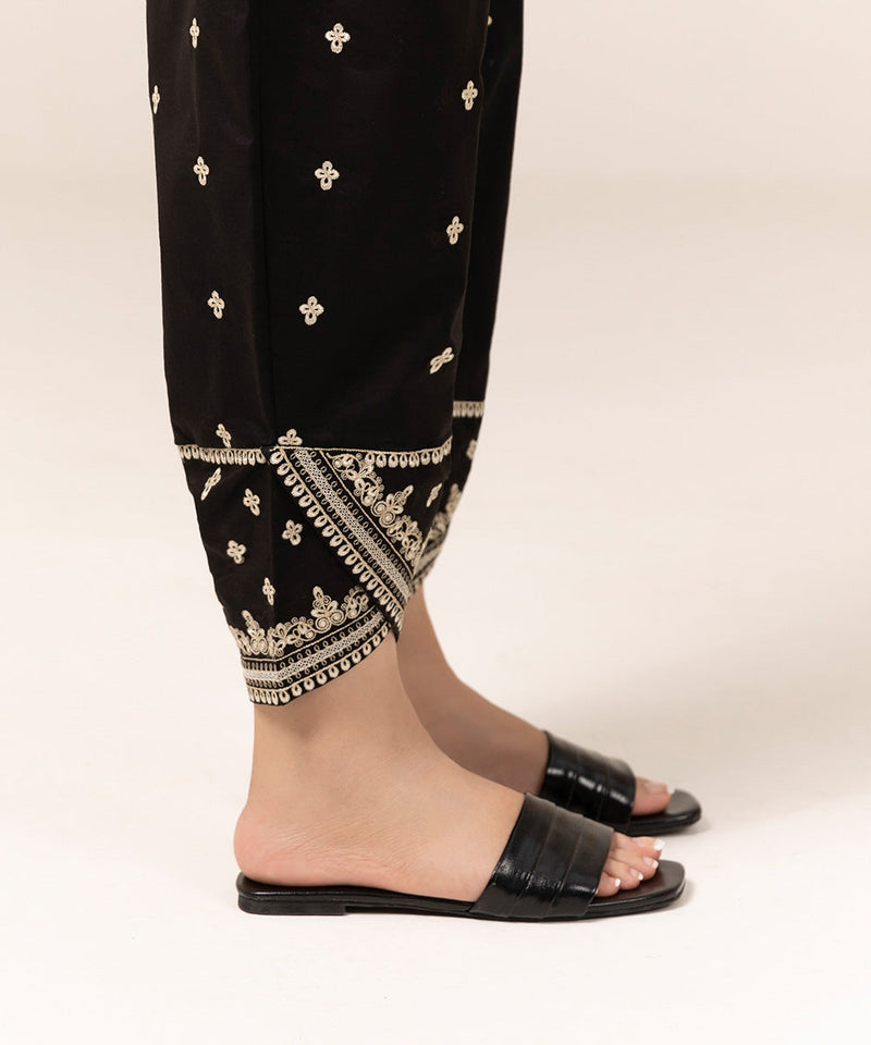 Embroidered Cambric Shalwar