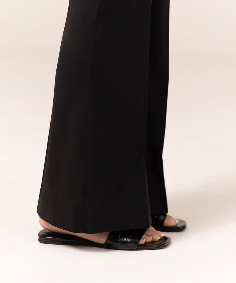 Cambric Boot-Cut Pants