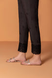 Embroidered Raw Silk Pants