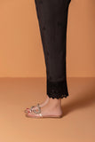 Embroidered Raw Silk Pants