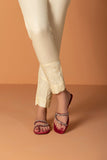Embroidered Raw Silk Pants