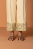 Embroidered Raw Silk Culottes