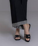 Embroidered Raw Silk Culottes