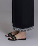 Embroidered Raw Silk Culottes