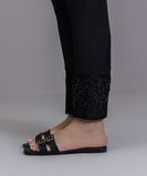 Embroidered Cigarette Pants