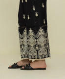 Embroidered Raw Silk Pants