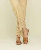 Embroidered Raw Silk Pants