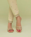 Embroidered Raw Silk Pants