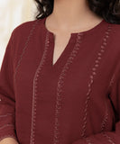 2 Piece - Embroidered Recycled Cotton Suit