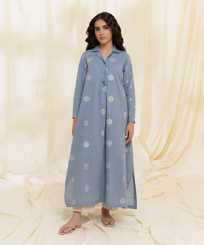 Embroidered Recycled Cotton Shirt